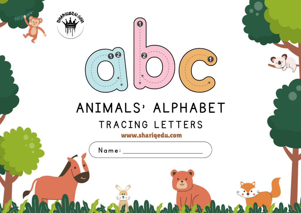 ABC Animal Alphabet Tracing Worksheets
