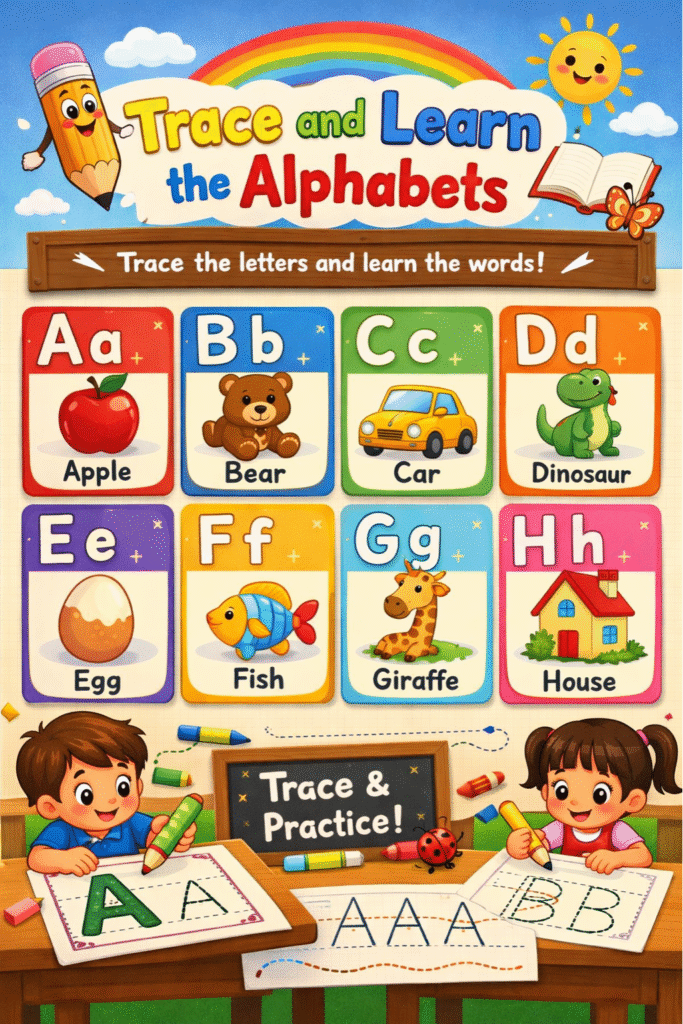Trace and Learn the Alphabets