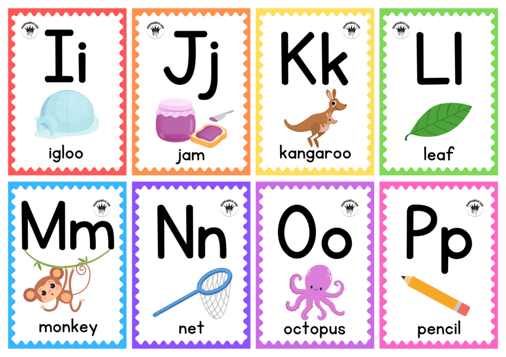 Colorful Alphabet Cards