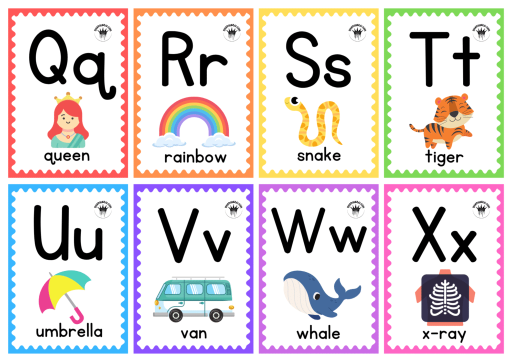Colorful Alphabet Cards