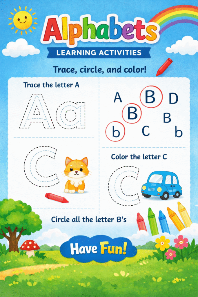 Alphabets Learning Activities