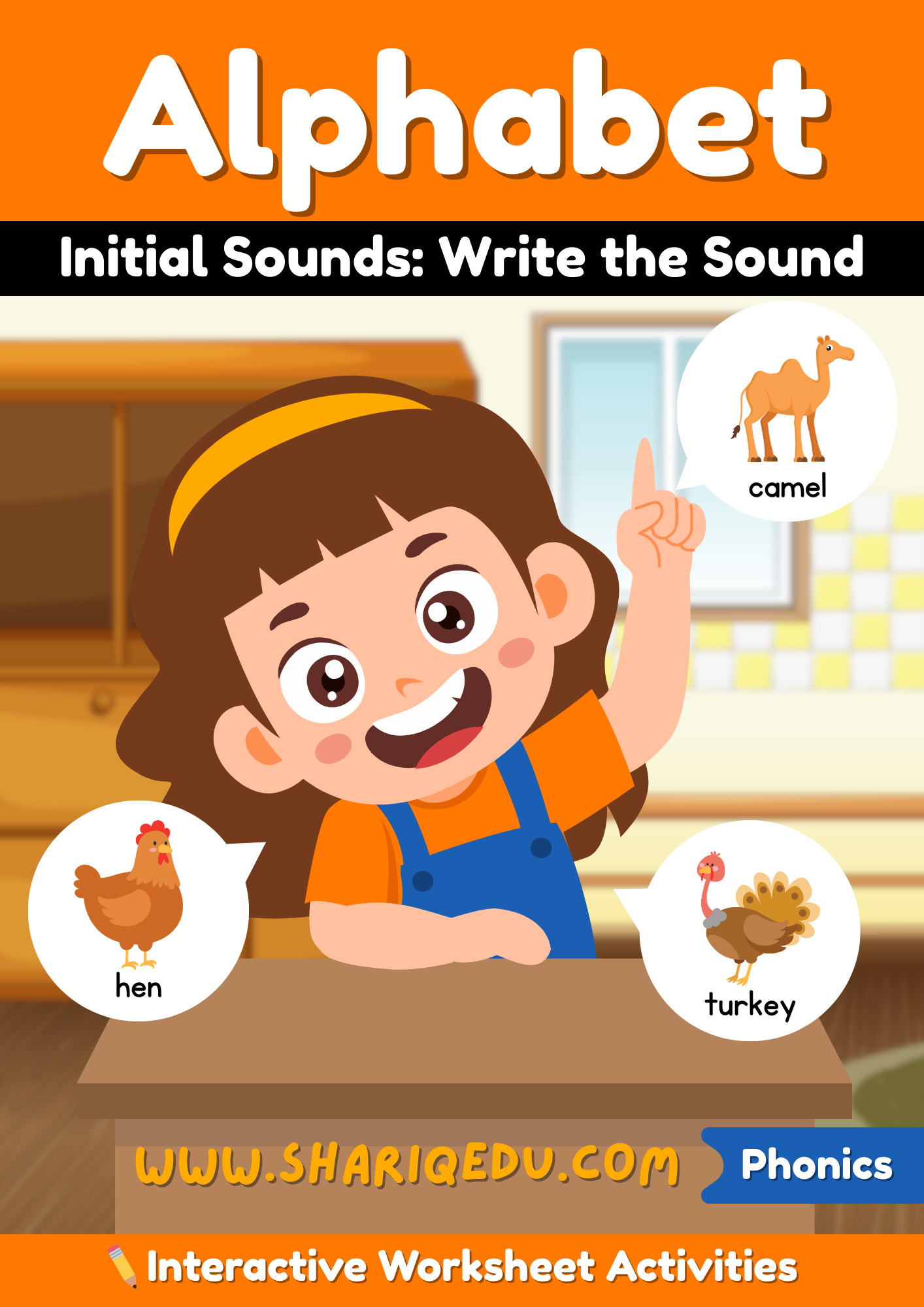 Alphabet Write the Sound Worksheet Activity