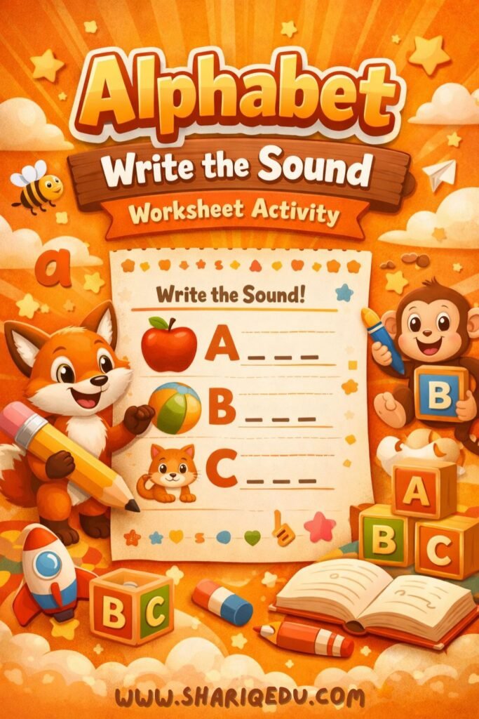Alphabet Write the Sound Worksheet Activity